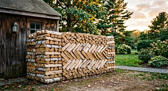 Укладка дров в Софрине, улица Садовая, 20